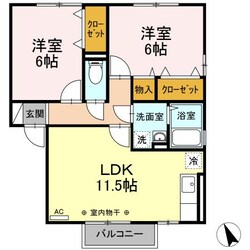 アロサール Ｂの物件間取画像